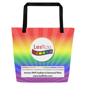 Lesflicks All-Over Print Large Tote Bag (RAINBOW)